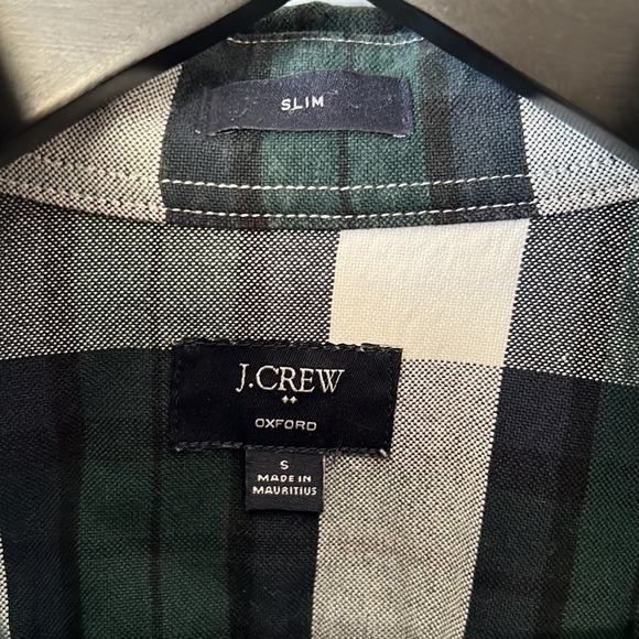 J. Crew button down plaid Oxford shirt. EUC - Picture 4 of 8